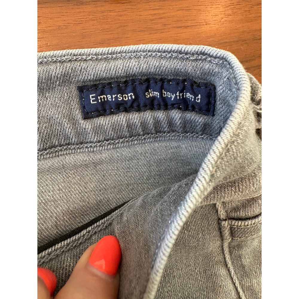 Citizens of Humanity Womens Grey Distressed Emerson Straight Leg Jeans Size 29 - Picture 7 of 9
